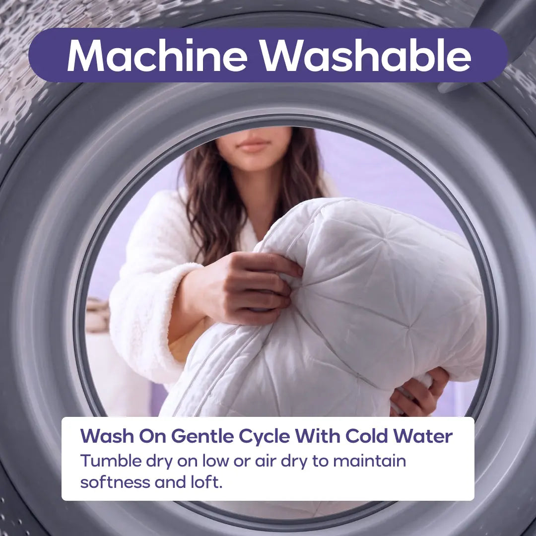 ☁️Dual Layer Cooling Fluffy Neck Support Bed Pillow Machine Washable