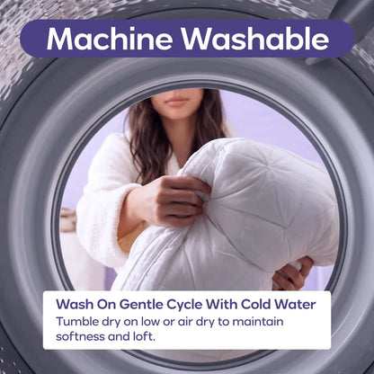 ☁️Dual Layer Cooling Fluffy Neck Support Bed Pillow Machine Washable