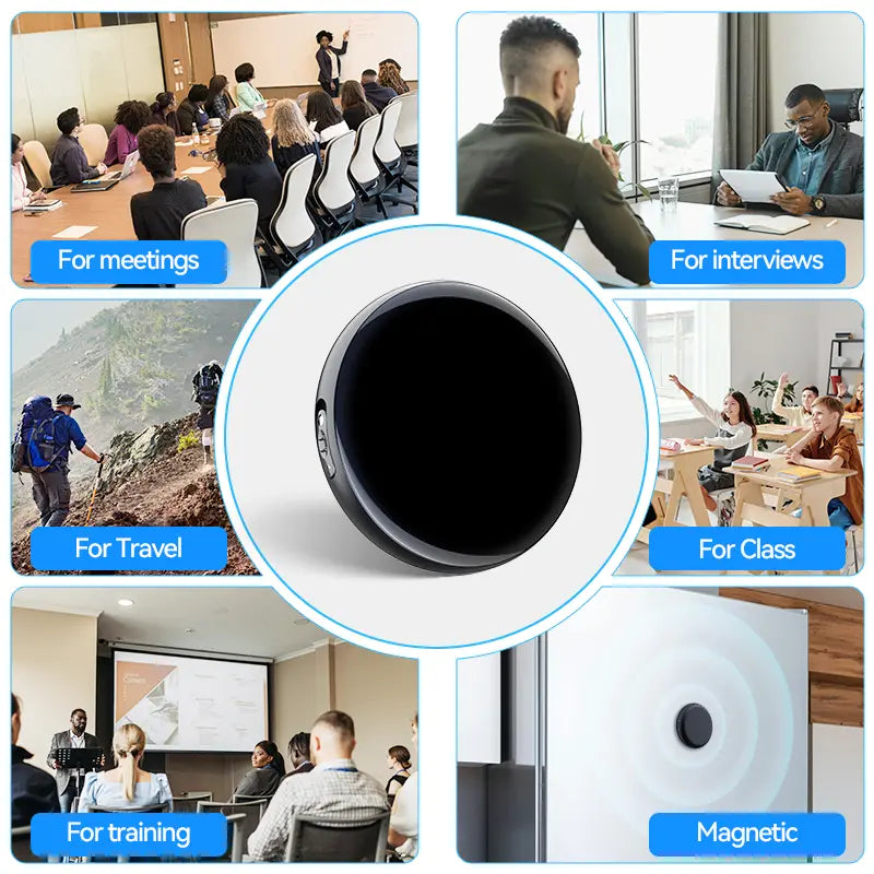 🧲Hands-Free Strong Magnetic Attachable Voice Recorder with HD Noise Reduction🎙️