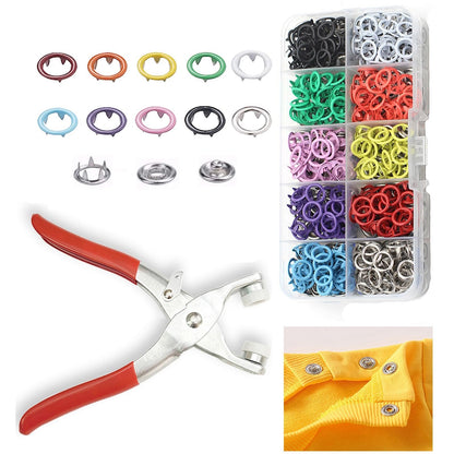 🔥HOT SALE 49% OFF✨All-in-One Metal Snap Fastener Kit with Lockable Pliers
