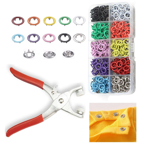 🔥HOT SALE 49% OFF✨All-in-One Metal Snap Fastener Kit with Lockable Pliers