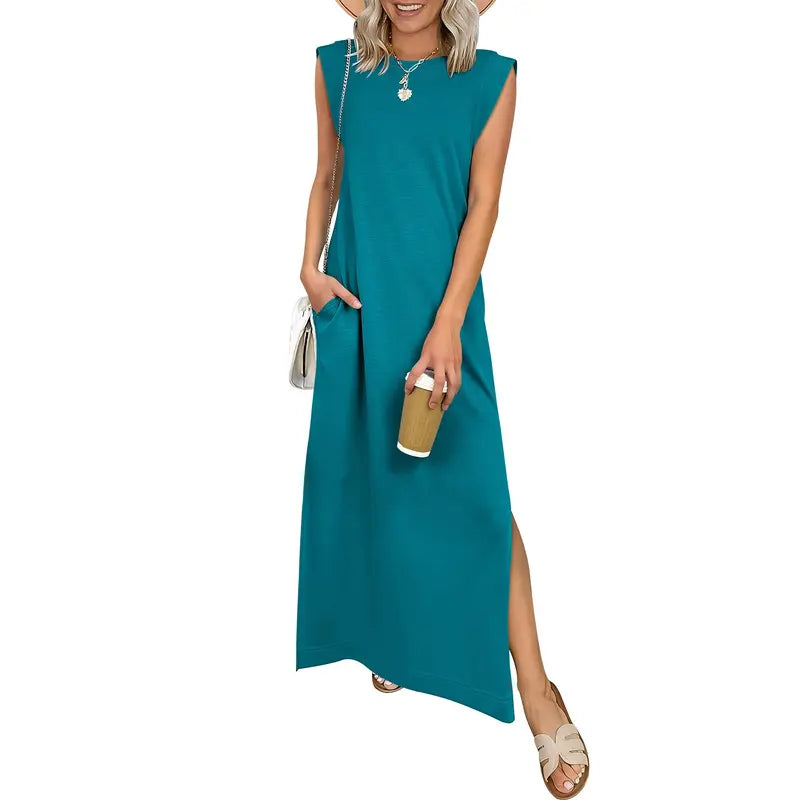 🔥Hot sell TODAY |👗Women Summer Maxi Dress Casual Sleeveless Beach Dress