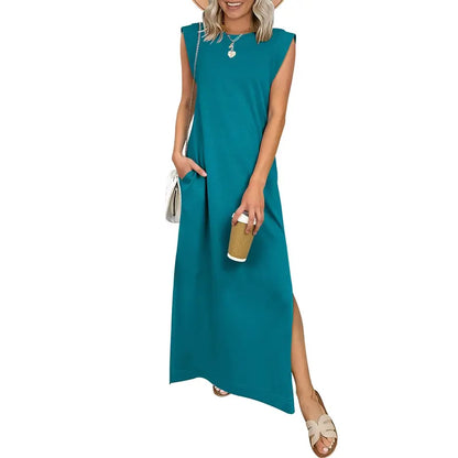 🔥Hot sell TODAY |👗Women Summer Maxi Dress Casual Sleeveless Beach Dress