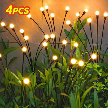 🪻💡Outdoor Solar Firefly Garden Lights Waterproof 4/8 Pack
