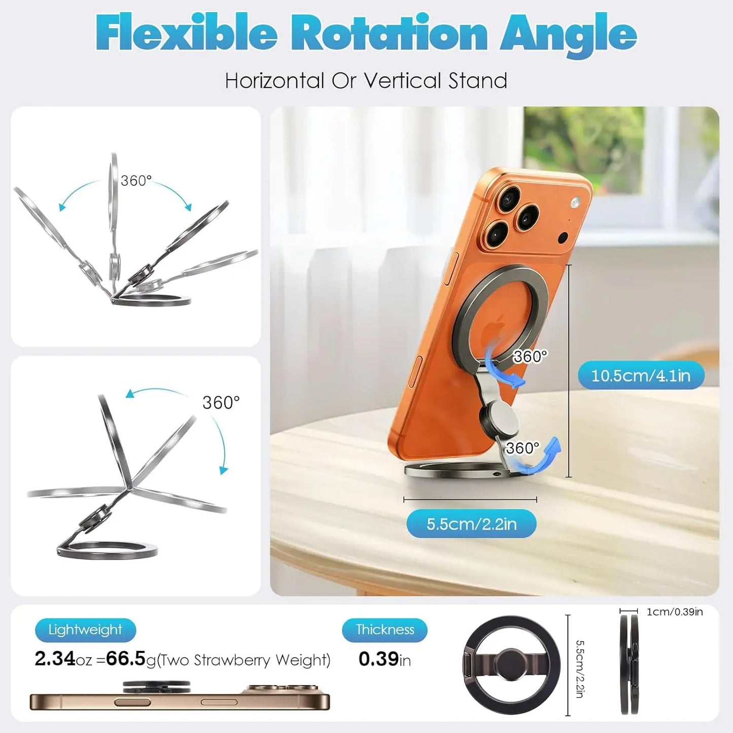 🔥Limited Time-49% OFF🧲Magnetic Phone Stand & Fidget Spinner Combo for iPhone 🌀