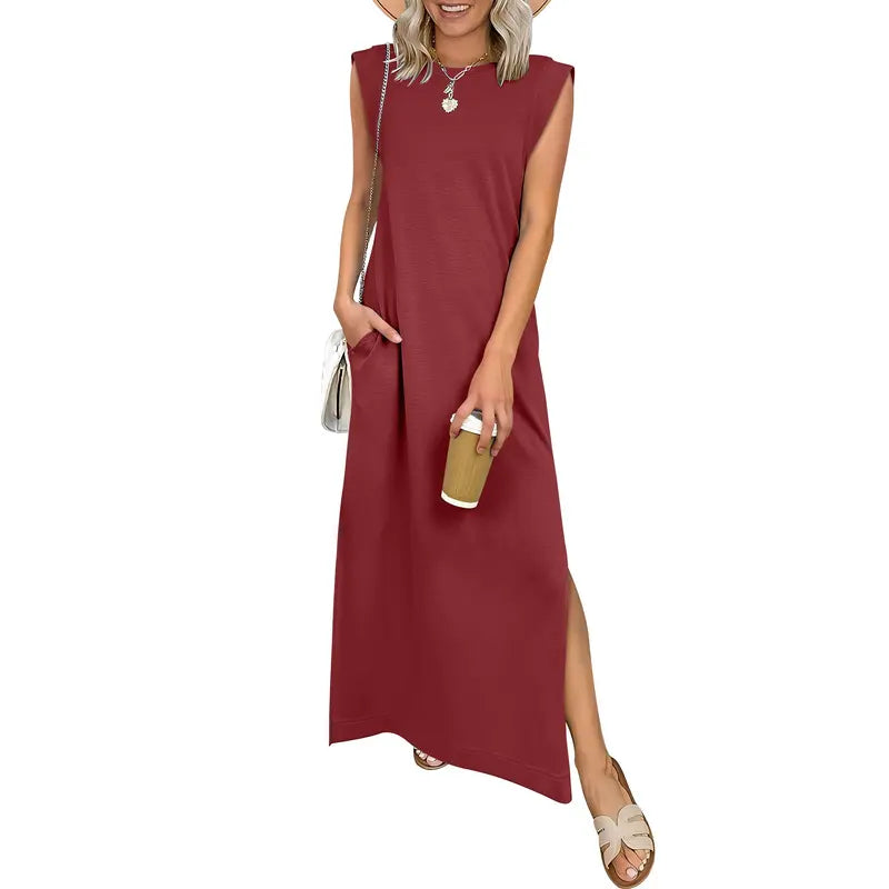 🔥Hot sell TODAY |👗Women Summer Maxi Dress Casual Sleeveless Beach Dress