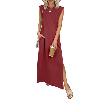 🔥Hot sell TODAY |👗Women Summer Maxi Dress Casual Sleeveless Beach Dress