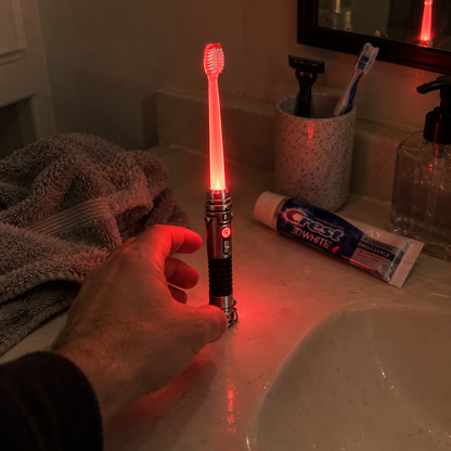 Galactic Glow Toothbrush – LED Light-Up Manual Toothbrush