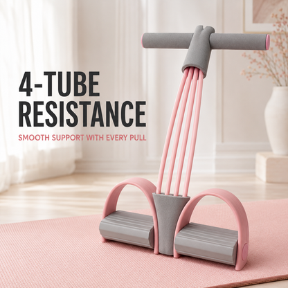 🔥Limited Time 50% OFF💪 4-Tube Pedal Resistance Trainer – Full-Body Home Workout