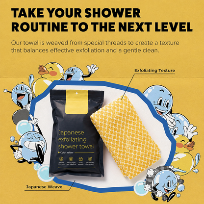 🔥49％ OFF-Exfoliating Shower Towel - Rip-Resistant Washcloth