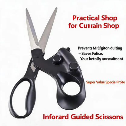 ✂️ Laser Guided Scissors – Precision Cutting Tool for Sewing, Crafts & DIY Projects