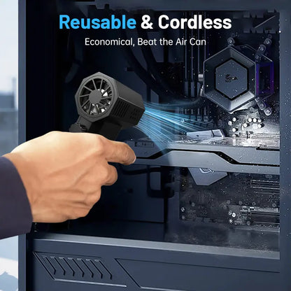 Powerful Turbo Mini Jet Fan - Rechargeable & Compact