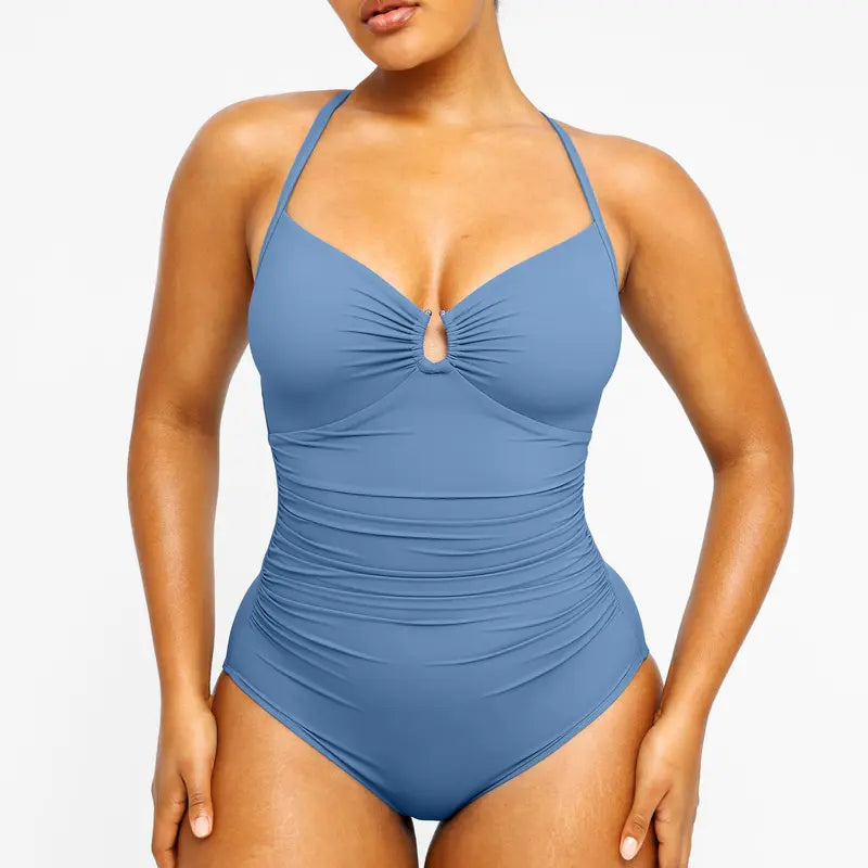 🩱Women's Smart Sculpt U-Ring Swimsuit - 🌊Slimming One Piece