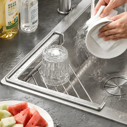 🔥Stainless Steel Corner Sink Shelf