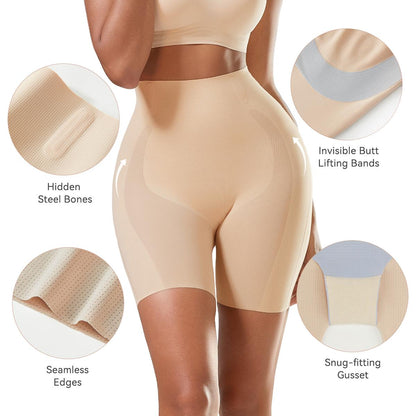 ⚡HOT SALES🔥High‑Waist Seamless Shapewear Shorts, 🍑Tummy Control & Butt Lift