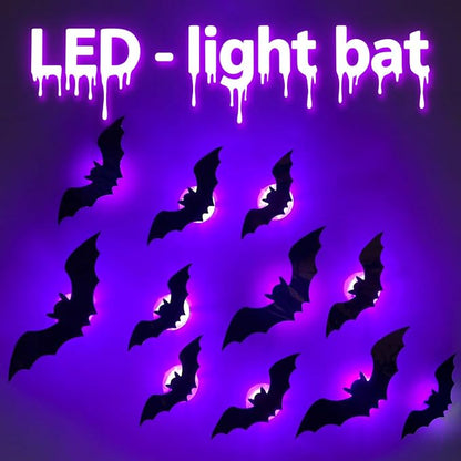 🔥LAST DAY 50% OFF🔥Halloween 3D Lighted LED Flashing Bats