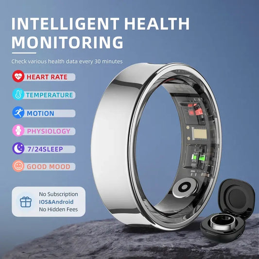 Smart Ring - Wellness Tracker with Heart Rate & Sleep Insights