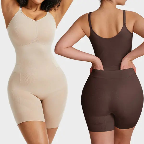 💥Easy slide Tummy Control Butt Lifter Bodysuit, Scrunch Rear Design with Boning Support