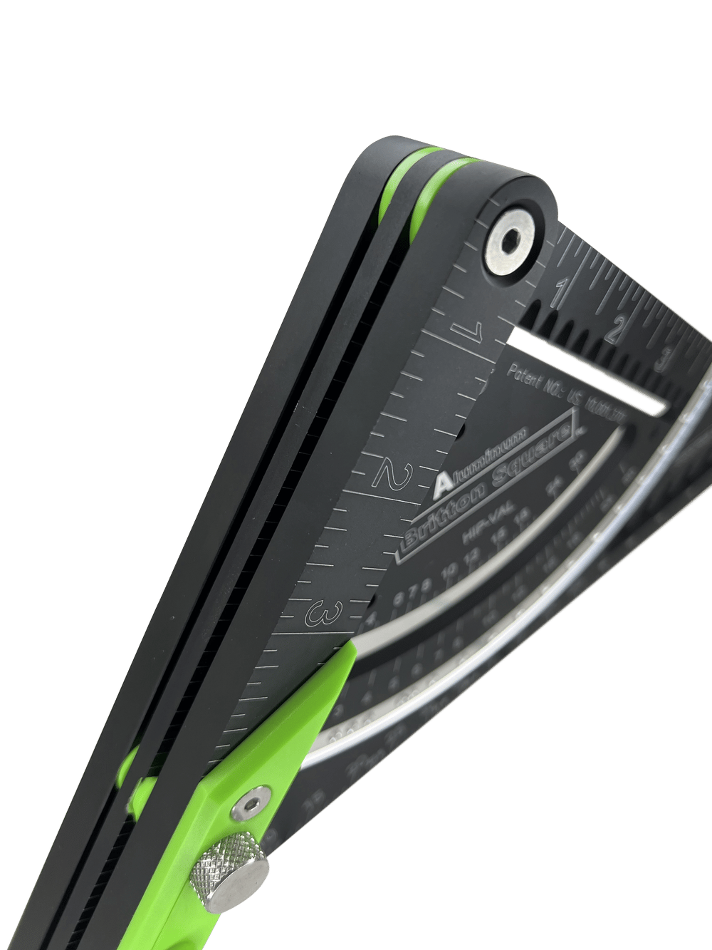 7'' Britton Square-Black/Green-Rafter Square