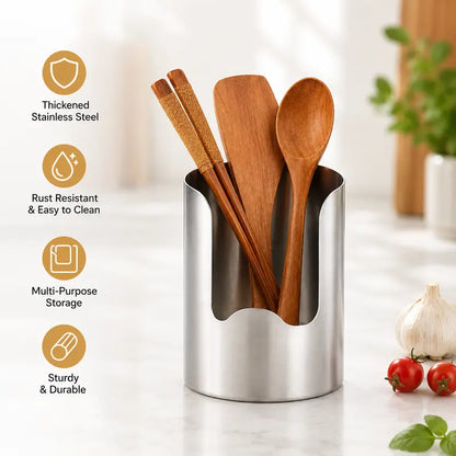 🔥HOT SALE 49% OFF🔥Thickened Stainless Steel Utensil Organizer, Rust Resistant Easy to Clean