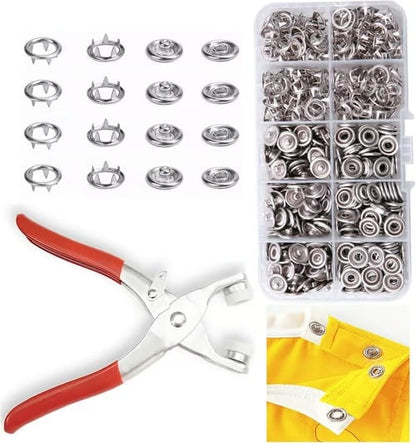 🔥HOT SALE 49% OFF✨All-in-One Metal Snap Fastener Kit with Lockable Pliers