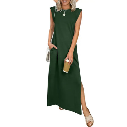 🔥Hot sell TODAY |👗Women Summer Maxi Dress Casual Sleeveless Beach Dress