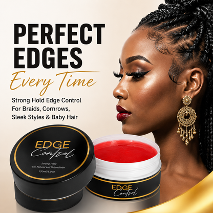 🔥LAST DAY 49% OFF🔥💆‍♀️✨ Large Size Strong Hold Edge Control Gel, No Flake Edge Tamer for Thick Edges & 4C Hair
