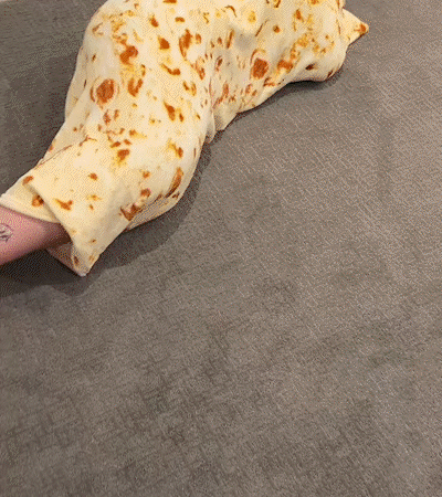 Tortilla texture up close animated product view