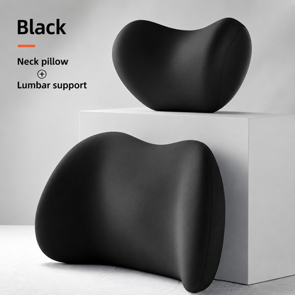 📢LAST DAY 49% OFF🔥 🚗Memory Foam Car Neck Pillow & Lumbar Support Set | Relieve Driving Fatigue