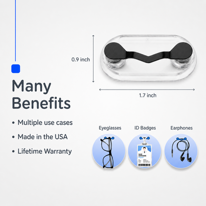 🔥LAST DAY 49% OFF🔥👓 Universal Magnetic Glasses Holder-🧲 Premium Strength for All Eyewear Frames