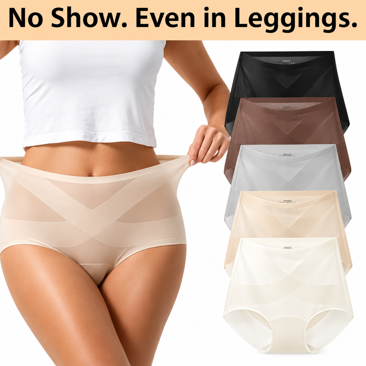 💕49% OFF🔥 High-Waisted Tummy Control Underwear | Seamless No-Roll Shaping Briefs