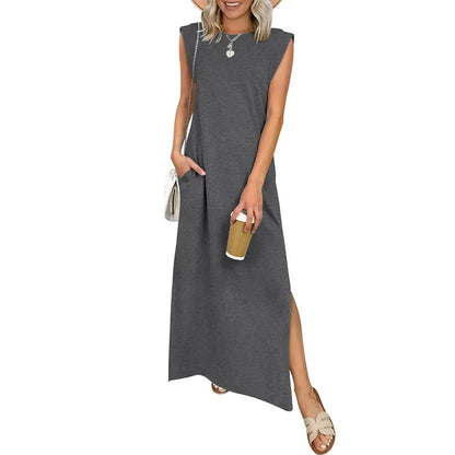 🔥Hot sell TODAY |👗Women Summer Maxi Dress Casual Sleeveless Beach Dress
