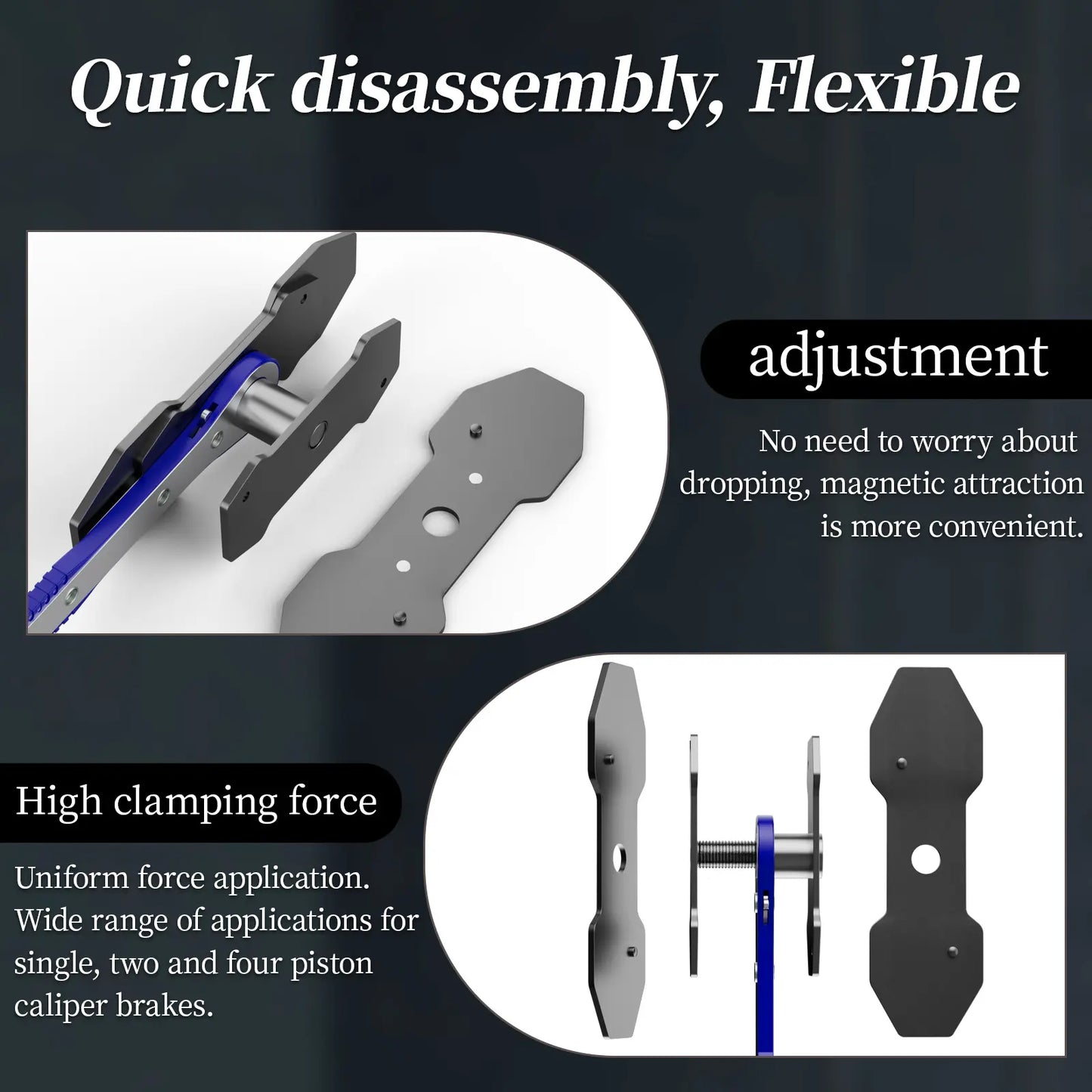 ⚡Hot Sales 49% OFF🔥🔧Brake Caliper Piston Press Tool – 360° Rotating Wrench🚗