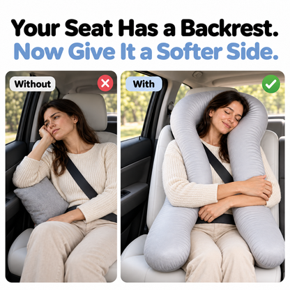 🚗 Your Coziest Co-Pilot — U-Shaped Passenger Travel Pillow