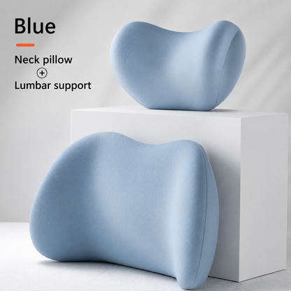 📢LAST DAY 49% OFF🔥 🚗Memory Foam Car Neck Pillow & Lumbar Support Set | Relieve Driving Fatigue