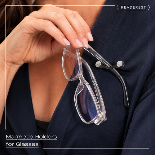 🔥LAST DAY 49% OFF🔥👓 Universal Magnetic Glasses Holder-🧲 Premium Strength for All Eyewear Frames