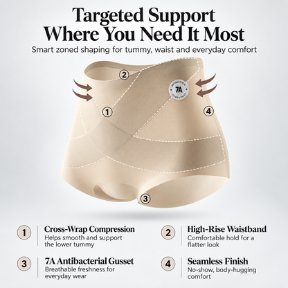 💕49% OFF🔥 High-Waisted Tummy Control Underwear | Seamless No-Roll Shaping Briefs