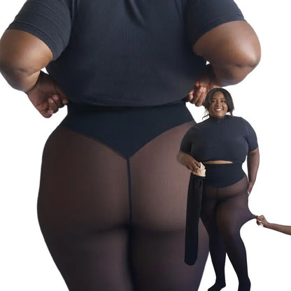 💕49％OFF🔥Fleece Lined Tights | Thermal Sheer Tights High Waist Tummy Control Winter Tights