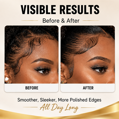 🔥LAST DAY 49% OFF🔥💆‍♀️✨ Large Size Strong Hold Edge Control Gel, No Flake Edge Tamer for Thick Edges & 4C Hair