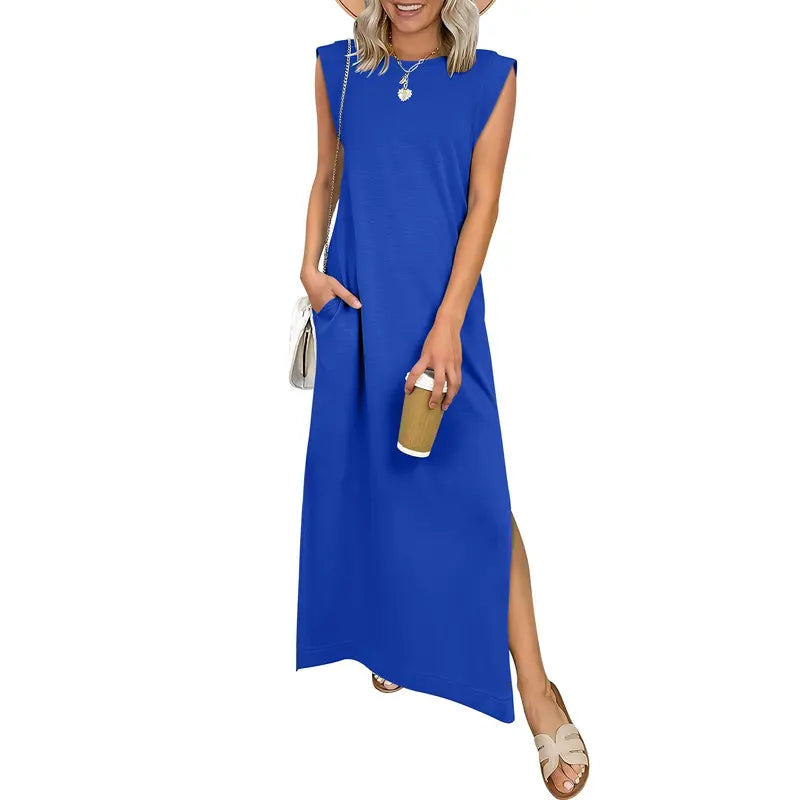 🔥Hot sell TODAY |👗Women Summer Maxi Dress Casual Sleeveless Beach Dress