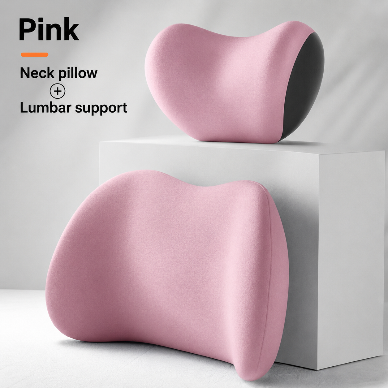 📢LAST DAY 49% OFF🔥 🚗Memory Foam Car Neck Pillow & Lumbar Support Set | Relieve Driving Fatigue
