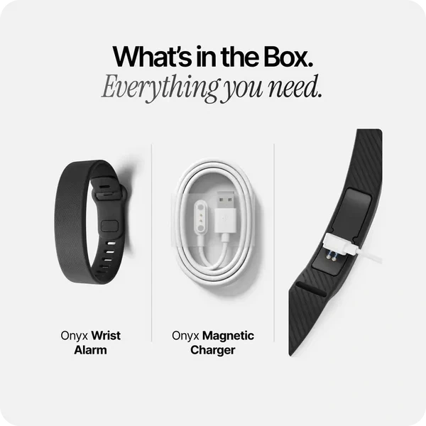 ⌚ Silent Vibration Alarm Clock – Wrist-Worn Wearable Wake-Up Device for Heavy Sleepers, Partner-Friendly Quiet Alarm with 2 Intensity Levels, 3 Alarms & 14+ Day Battery
