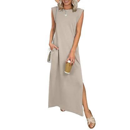🔥Hot sell TODAY |👗Women Summer Maxi Dress Casual Sleeveless Beach Dress