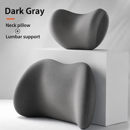 📢LAST DAY 49% OFF🔥 🚗Memory Foam Car Neck Pillow & Lumbar Support Set | Relieve Driving Fatigue