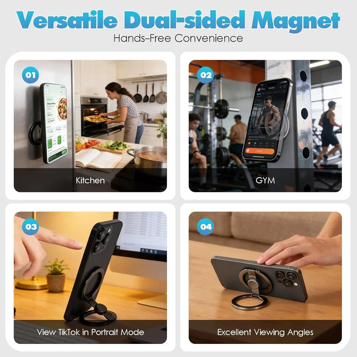 🔥Limited Time-49% OFF🧲Magnetic Phone Stand & Fidget Spinner Combo for iPhone 🌀