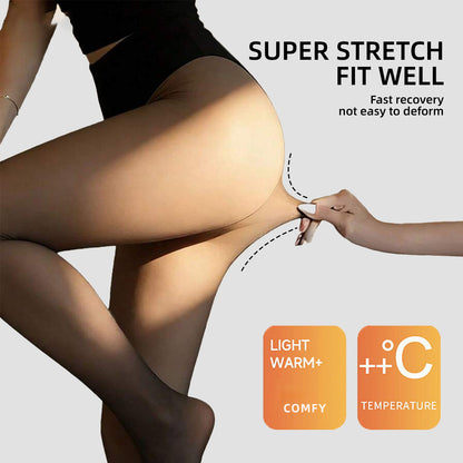 💕49％OFF🔥Fleece Lined Tights | Thermal Sheer Tights High Waist Tummy Control Winter Tights