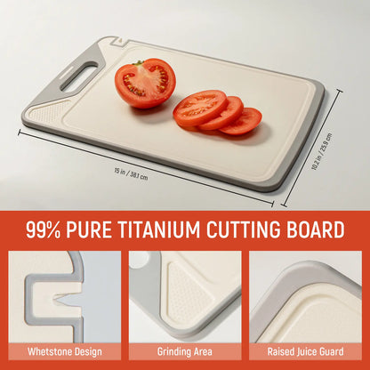 Dual-Side Anti-Mold Titanium Alloy Cutting Board