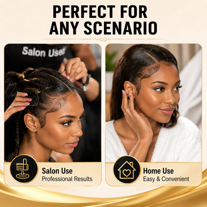 🔥LAST DAY 49% OFF🔥💆‍♀️✨ Large Size Strong Hold Edge Control Gel, No Flake Edge Tamer for Thick Edges & 4C Hair