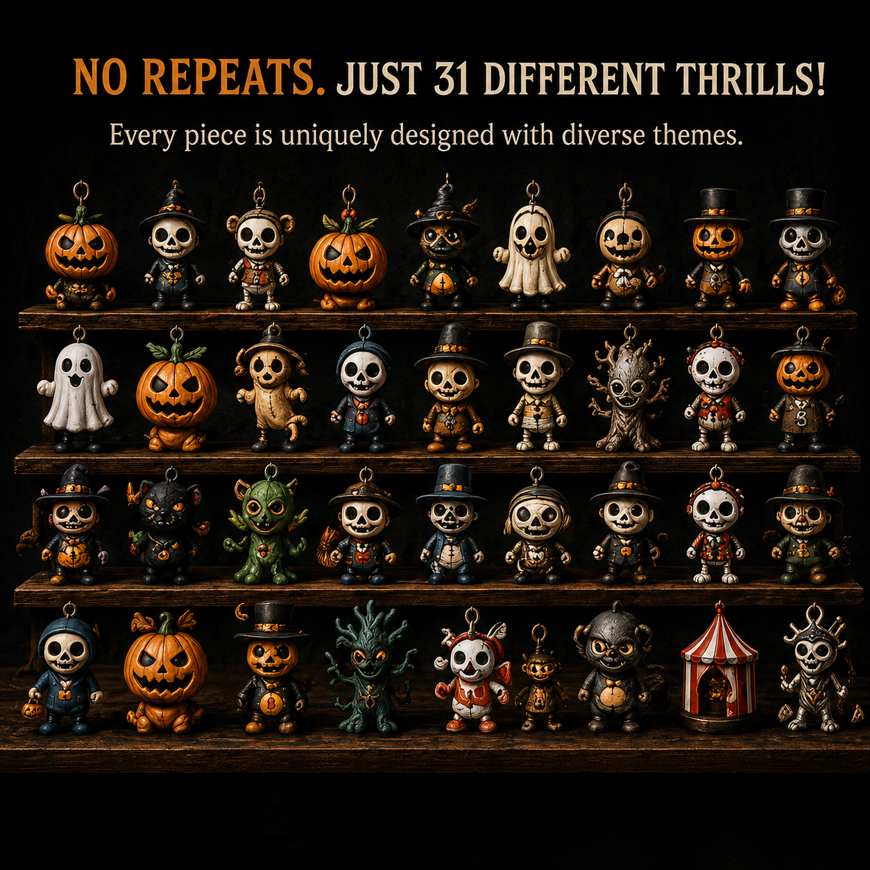 🎉🎃 49% OFF – 31 Nights of Fright Halloween Countdown Box with 31 Unique Spooky Collectibles  👻✨