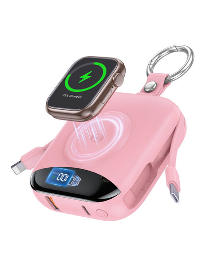🔥 LAST DAY 50% OFF-🔋 10,000mAh 3-in-1 Magnetic Power Bank with Built-In Cables